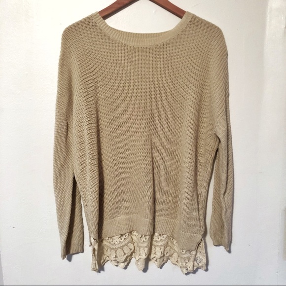 Urban Outfitters Sweaters - Urban Outfitters Pins and Needles Lace Sweater S